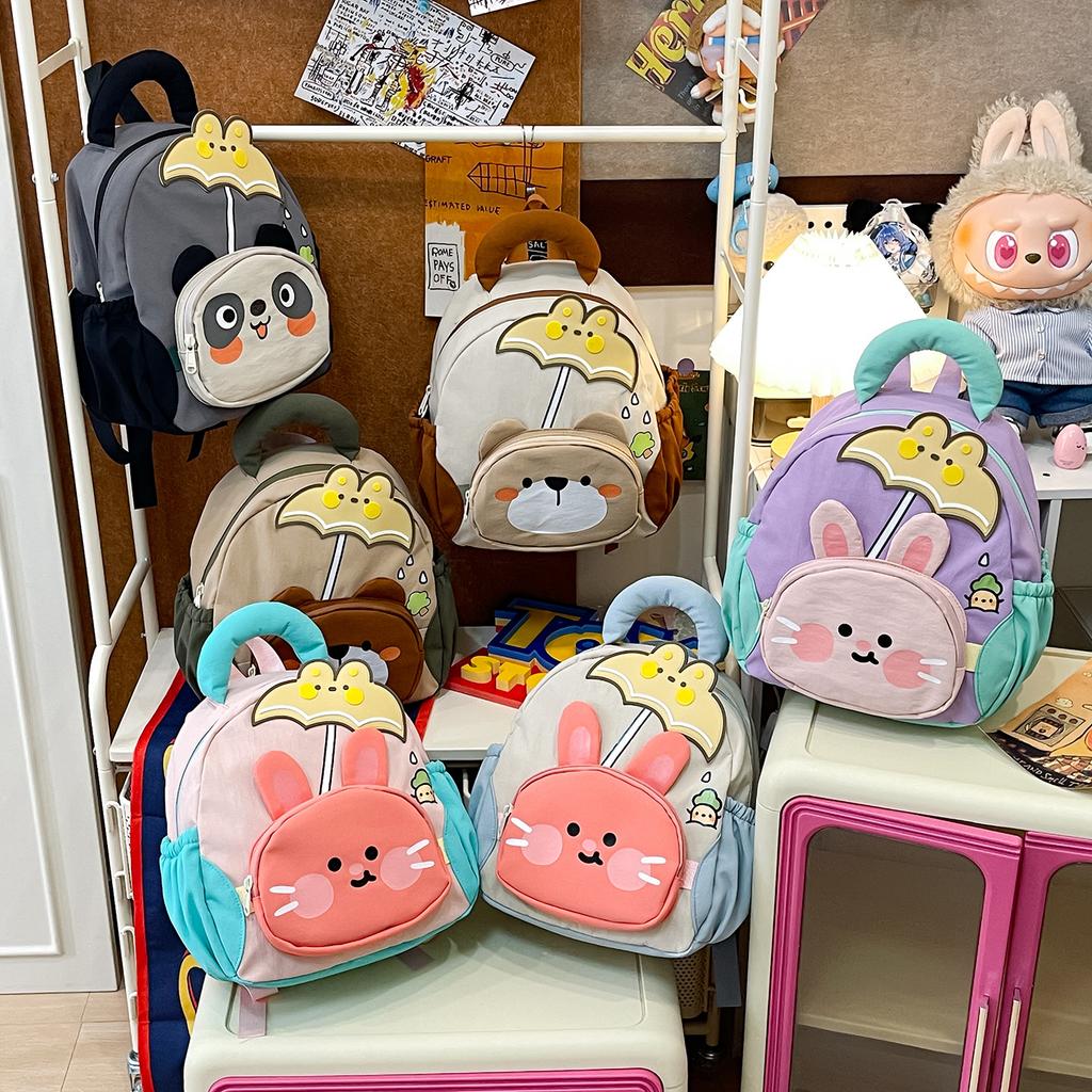 Schoolbag kindergarten cute cartoon schoolbag children's backpack baby light and soft small schoolbag boys and girls entering the park backpack