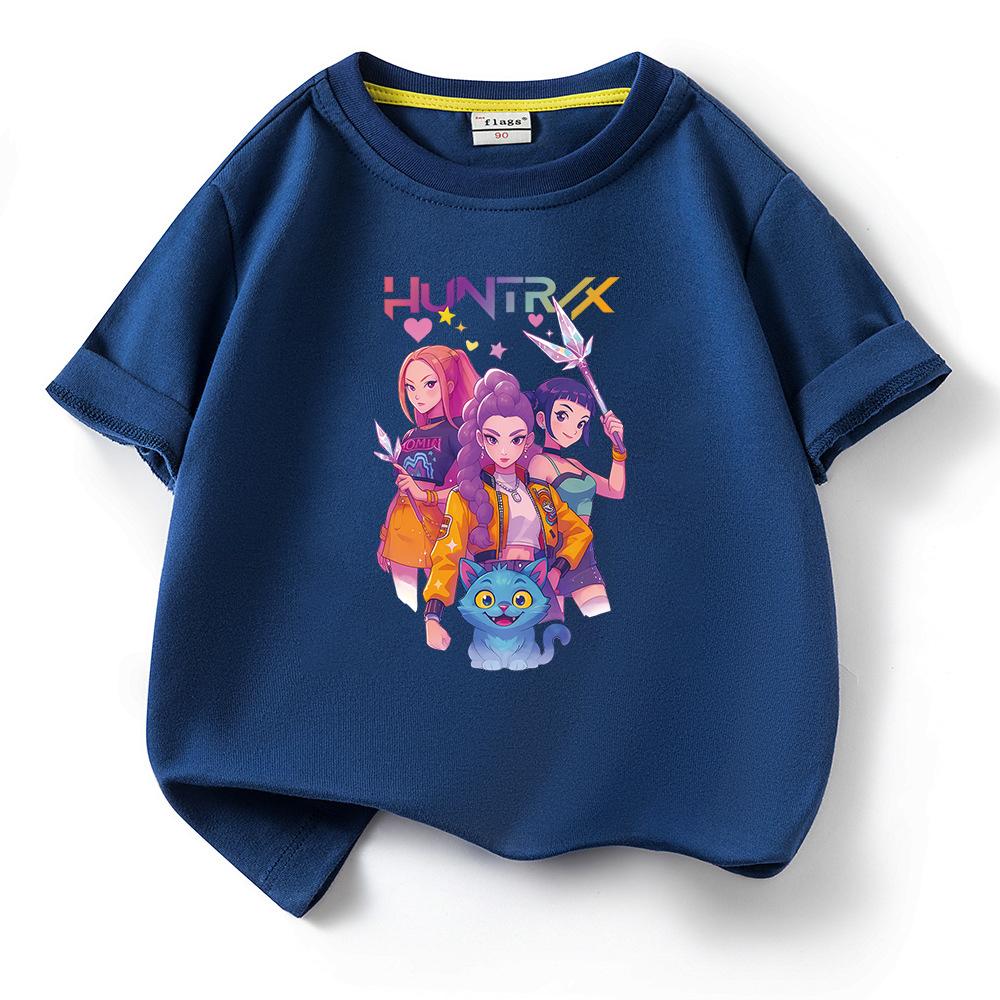 KPop Demon Hunters Children's Cotton Cartoon T-Shirt