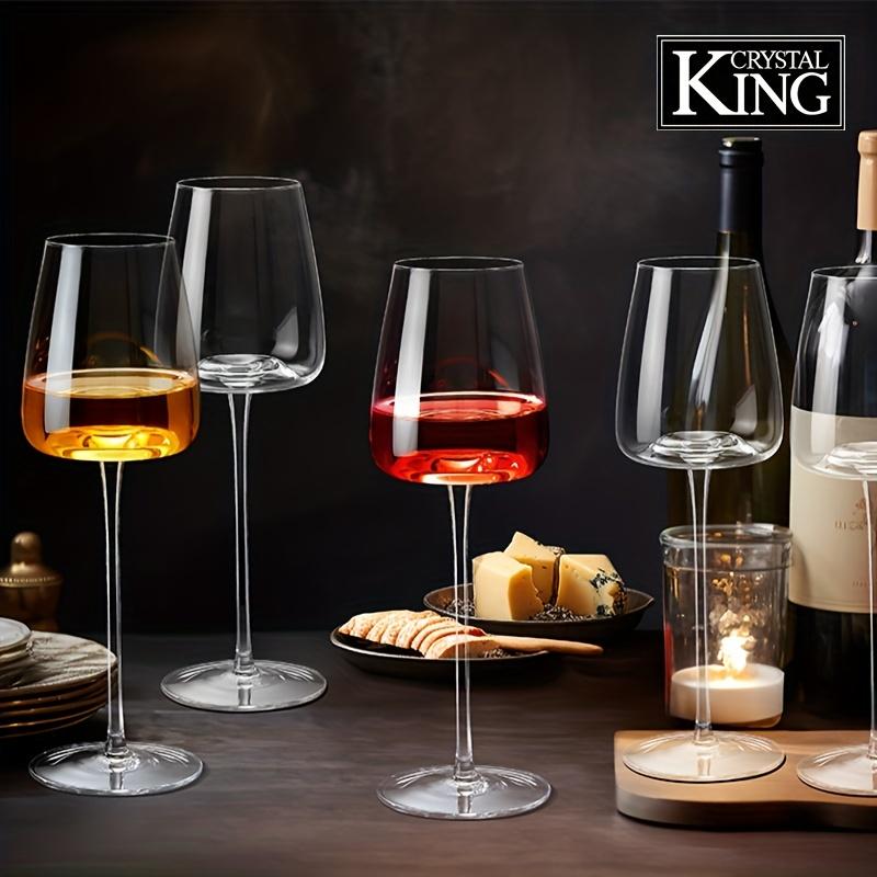 2pcs/set Lead-free Crystal Mushroom Red Wine Glass Creative Clear Red Wine Glass Cup Exquisite Wine Glass Classic Wine Glass Suitable For Home Parties