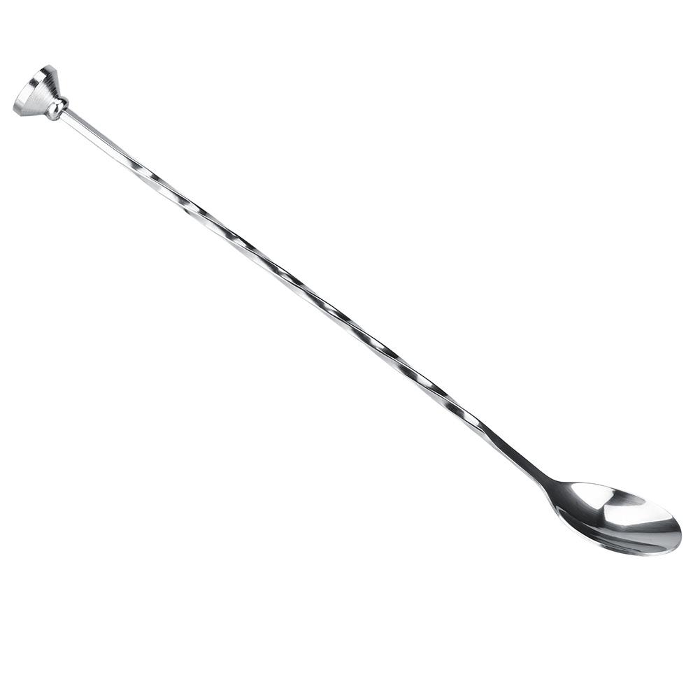 Cocktail Drink Mixer Stainless Steel Stirring Mixing Spoon Ladle Muddler Bar