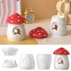 Schattige Eekhoorn Paddenstoel Huis Siliconen Vorm Opslag Blik Pot Vormen DIY Aromatherapie Kaars Beker Ornament Gips Vorm Huis Decoratie
