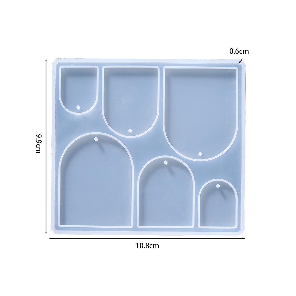 Geometric Earring Pendant Silicone Mold For Epoxy Resin DIY Earring Keychain Necklace Charms Resin Silicone Mold Jewelry Making