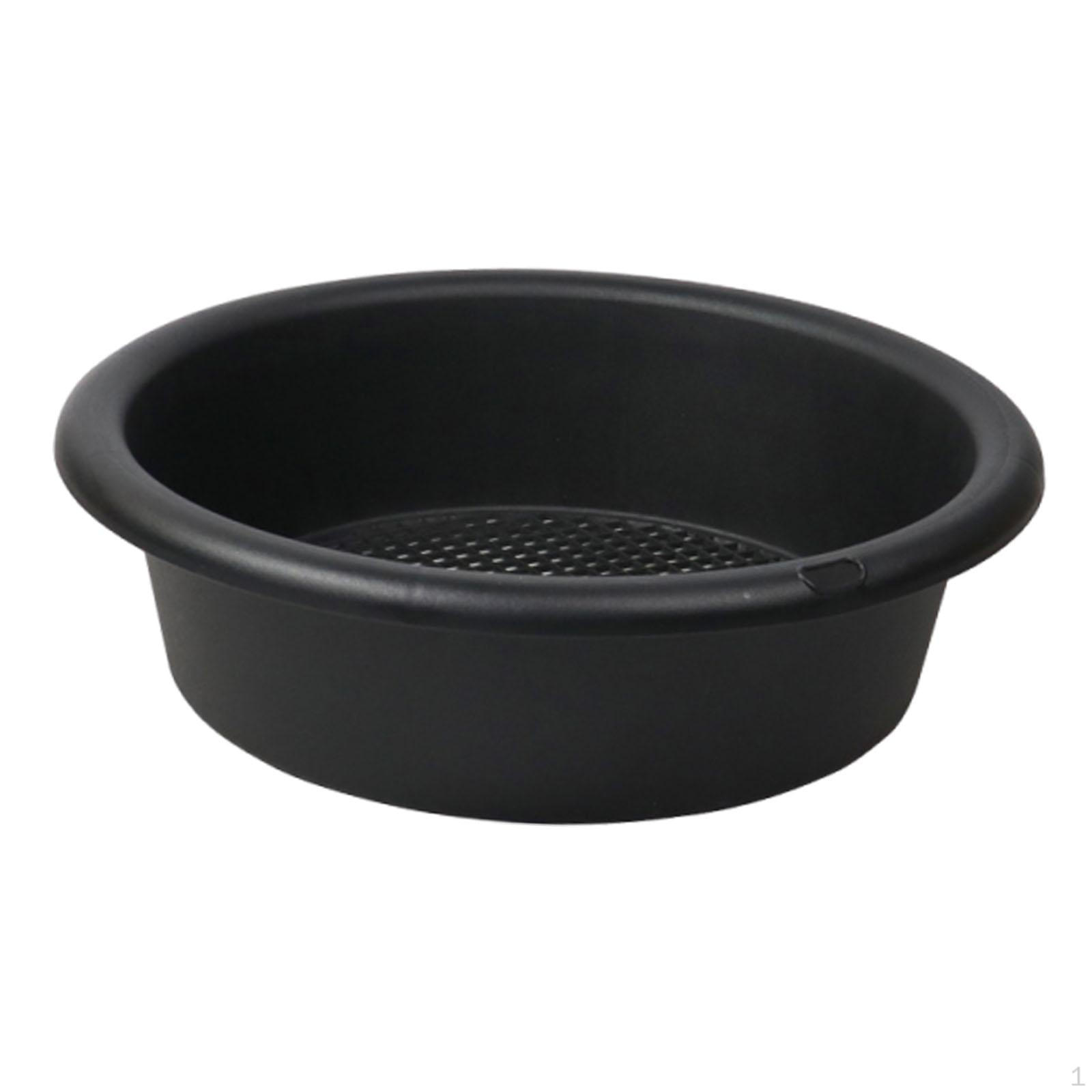 

A Practical And Portable Gardening Tool, This Round Sieve Rocks, Particles, Plant It s чёрный