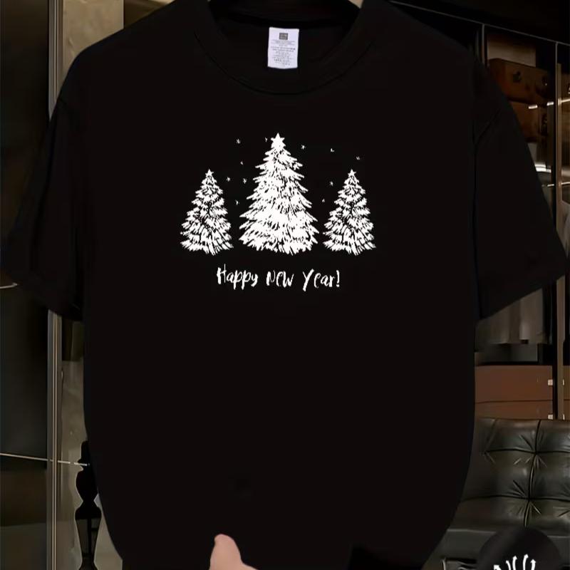 

Мужская футболка с графикой рождественских огней - Блестящий праздничный наряд XXL белый