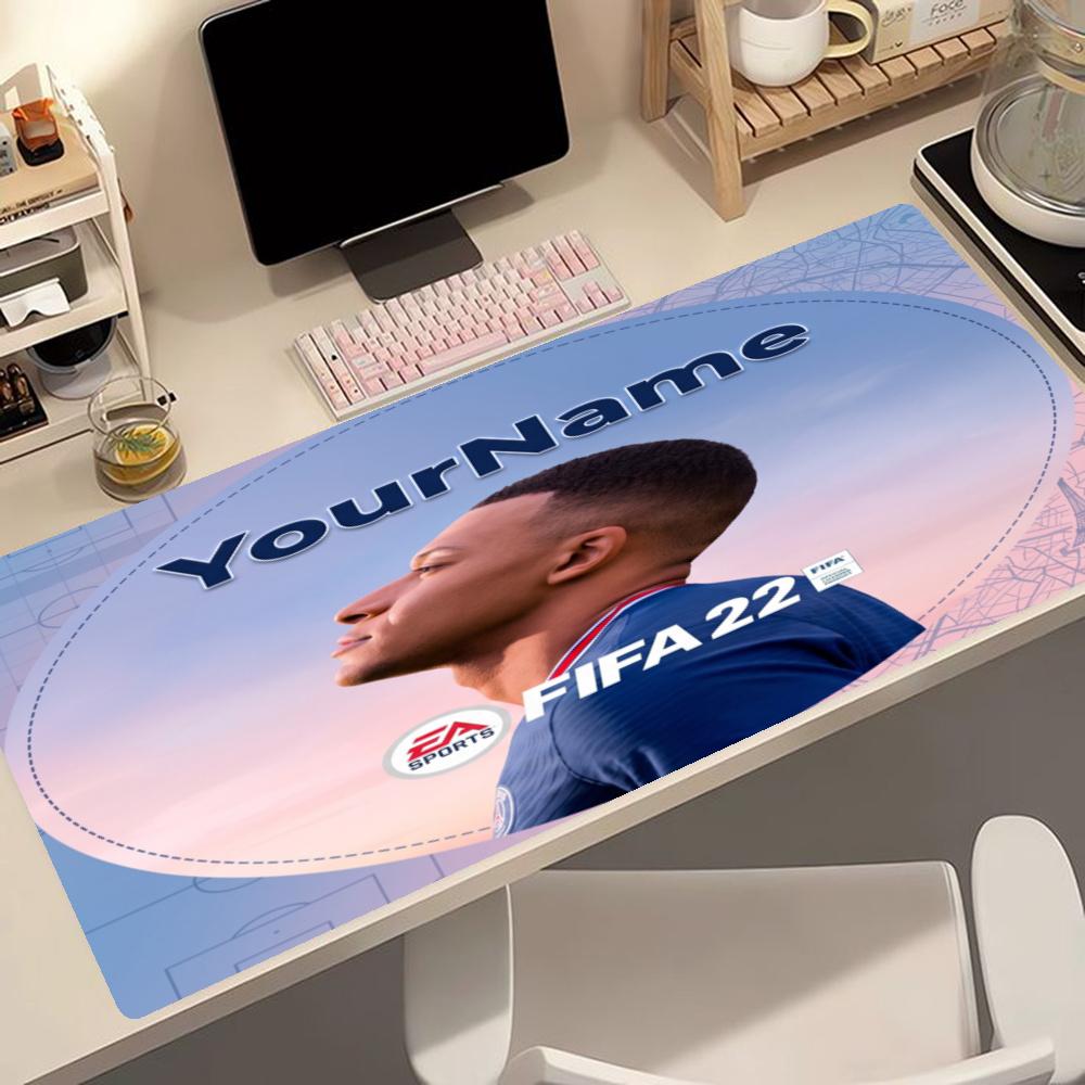 Mbappe Personalized Text Mouse Pad Desk Mat Ultralong Desk Mat Nonslip Rubber Base Office Desk Accessory
