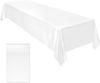 Solid Color Satin Tablecloth High-Density Locking Edge Wedding Restaurant Home Desktop Decorative Tablecloth