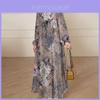 Long Dress With Loose Waist And Ethnic Print For Women Spring