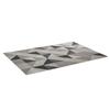 Modern Velvet Living Room Rug 230x160 Cm Geometric Rug for Bedroom Office Grey