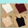 Lace Cami Top With Builtin Bra For Women Autumn Winter Slim Fit Night Out