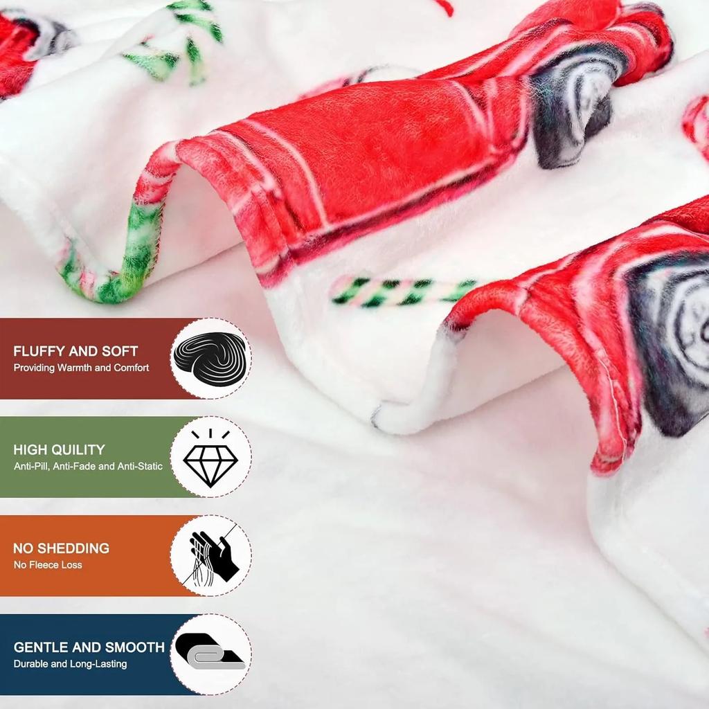 Hd Printed Throw Cute Dogs, Cute Animals Blanket, Flannel Thin Blanket. Use For Sofa,Beds,Living Rooms,Travel Picnic Blanket