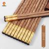 Exquisite Wenge Wood Chopsticks - 10 Pairs