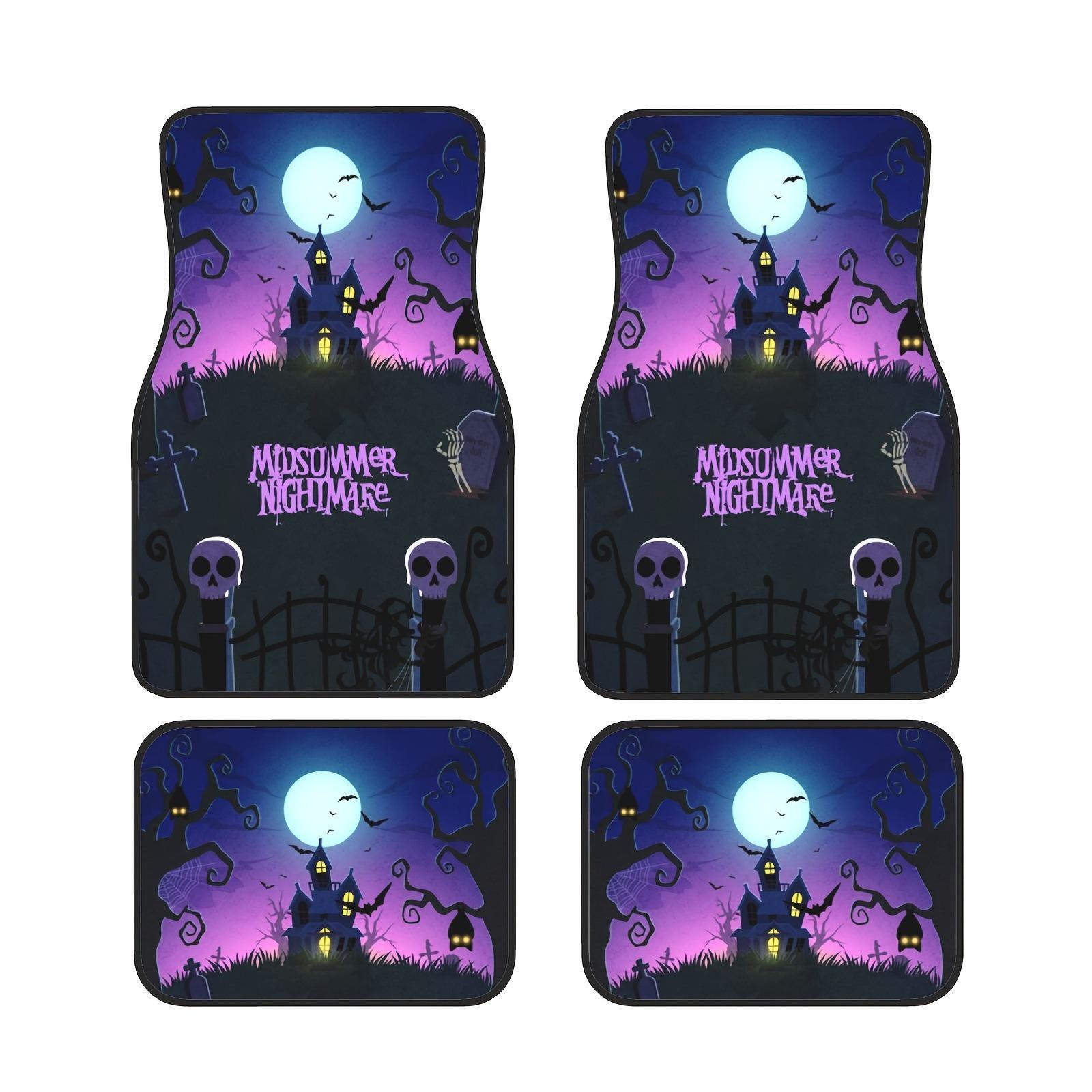 

Автомобильные коврики на тему американского Хэллоуина: Декоративный коврик Crystal Velvet, легко чистится 35*45 + 48*68 cm, Set of 4