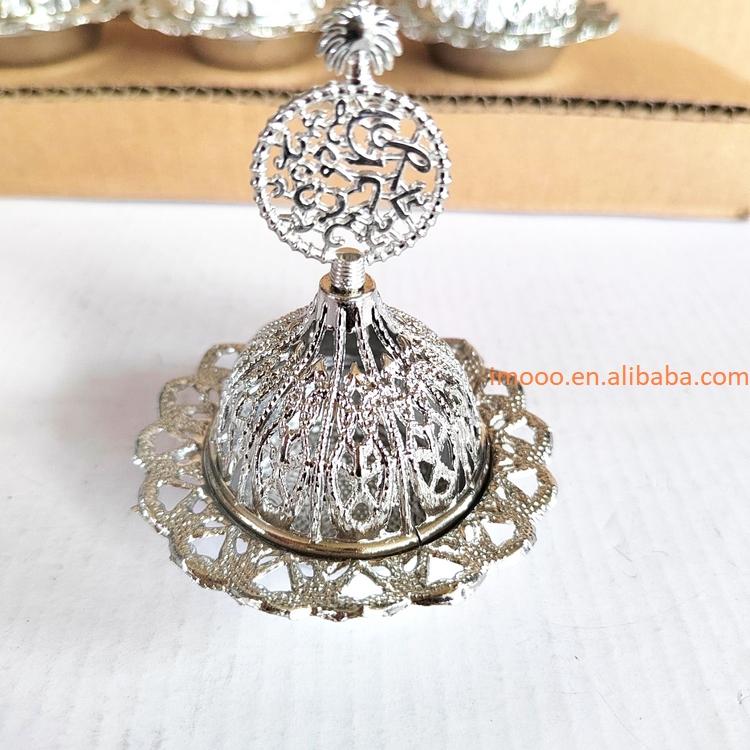 Factory Price Incense Burner Hollow Golden Tower Oil Burner Arab Style Censer Holder for Home Hotel Incense Holder