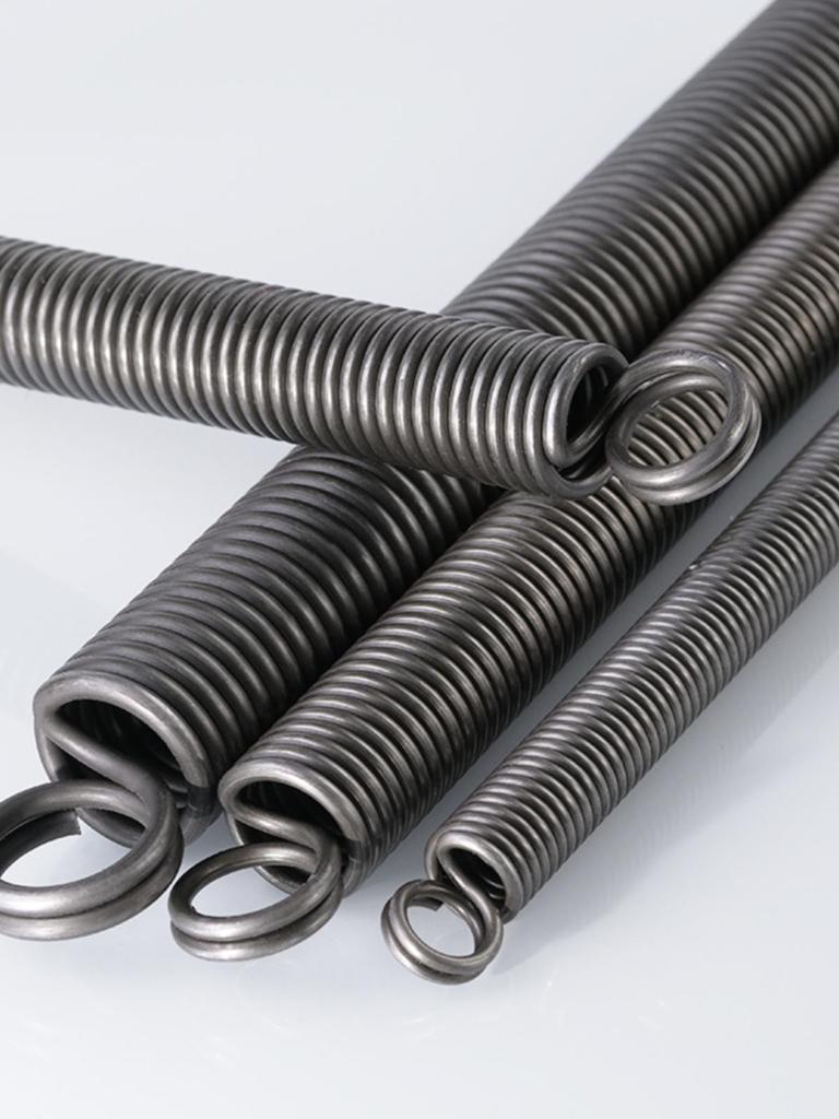 Double Loop Hook Tension Spring, Steel Wire 0.3-6mm, 3-50mm Outer Diameter