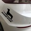 LYKX Funny Dachshund On Board Dog Decor Car Sticker Automobiles Motorcycles Exterior Accessories Vinyl Decals