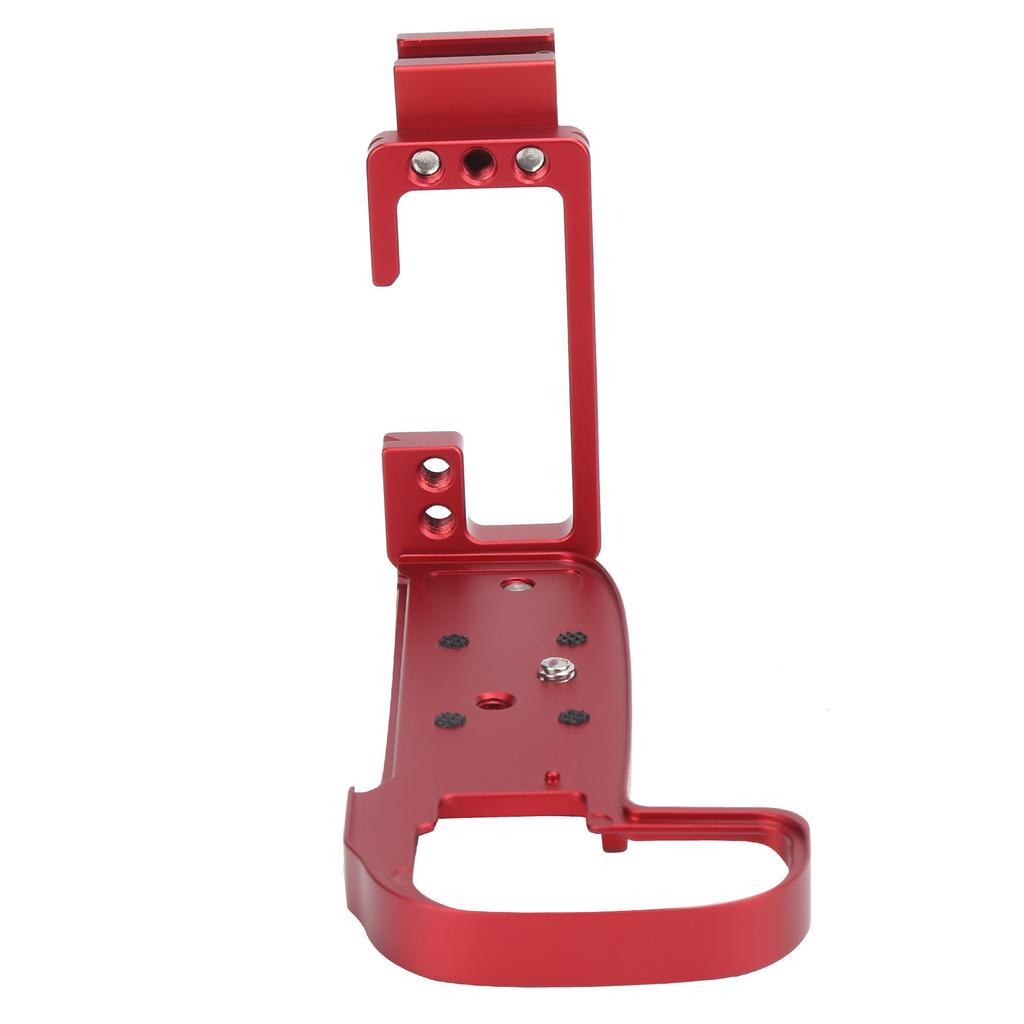 Hurtigfesteplate L-brakett med blitssko Håndgrepholder for Canon R5 SLR-kameraRød