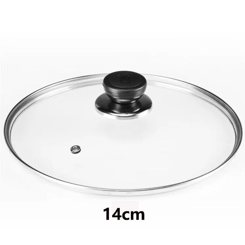 Universal Pot Cover Tempered Glass Pot Lid Durable Wok Pan Lid  Kitchen Accessories