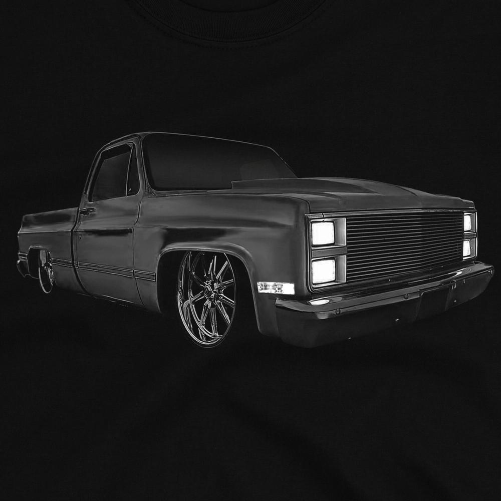 Chevy Truck C10 CK 1982 Vintage Retro Auto Custom Lowered Square Body Unisex T-Shirt XXXXL