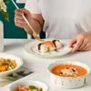 European Lace Ceramic Plates and Bowls Set Ins Creative Cute Restaurant Hotel Salad Bowl Soup Bowls Dinner Plates Home Tableware