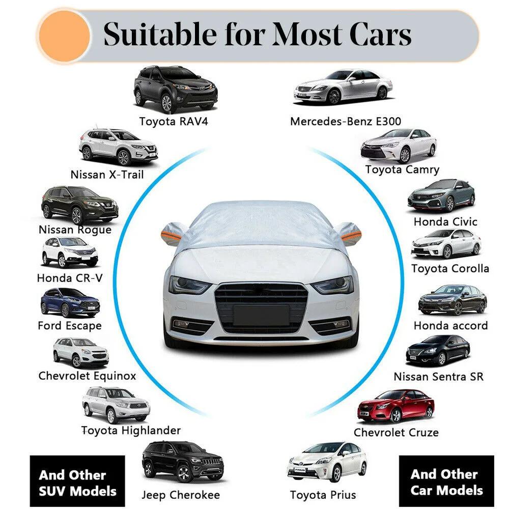 New Universal 230*148cm Car Snow Cover Front Windshield Winter Snow Ice Rain Dust Frost Guard Antifreeze Cover Car Accessories