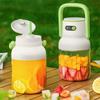 Cordless Portable Juicer with Two Lids Smoothie Maker Easy To Clean Automatic Juicing Cup  Outdoor