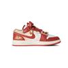 Jordan Air Jordan 1 Gilded Yingxi, Shopping Bag Cushioning, Wear Resistant Low Top Vintage Basketball Shoes Women's Red FJ3465-160(Team1321-)