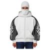 Men's Double Hood Colorblock Loose Trendy Hood Cardigan Zipper Hoodie