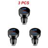 2~5PCS Auto Vehicle Car Dual USB Car Charger QC 3.0 Fast Charging Adapter Cigarette Lighter LED Voltmeter For All Mobile Phone