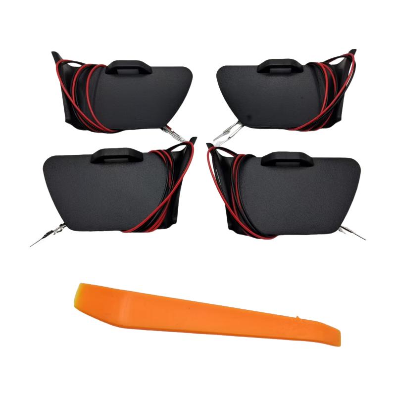 For Toyota Hilux Revo N80 2015-2024 Car LED Door Bowl Armrest Atmosphere Light Interior Lights Bowl Handle Frame 4pcs