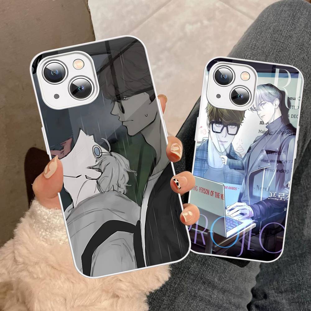 Nerd Project Bl Anime For iPhone 14 13 12 Mini 11 Pro XS Max X XR 14 Plus Tempered Glass Cover