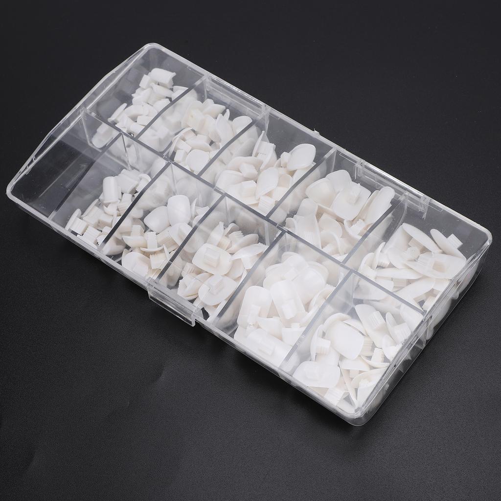 200pcs Practice Training False Hand Nail Tip Novice False Fake Nail Manicure Tool