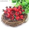 Plastic Mini Home Decor Vegetable Christmas Red Simulation Berries Wedding Decoration Artificial Fruit Fake Pomegranate