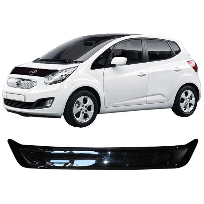 Hood Deflector for Kia Venga 2011-2018, Aerodynamic, Easy Assembly, SCOUTT