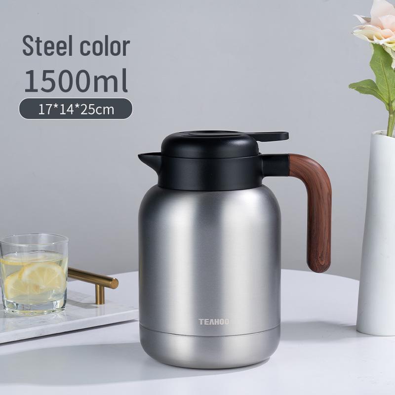 Chen Pi Pu'er Tea Kettle: 316 Stainless Steel with Temperature Display, Engraved Mug & Tea Pot, Heat-Preserving Chamber for Home Use