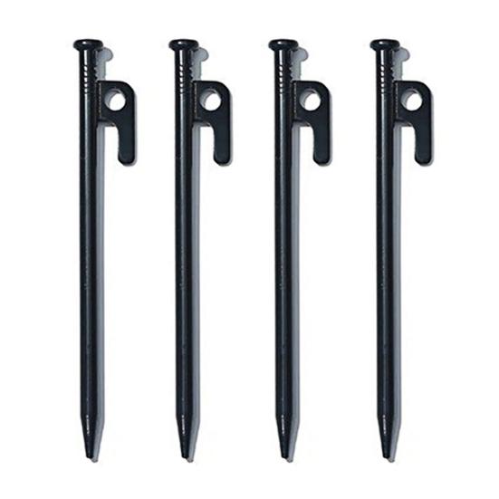 1/4/6Pcs 20/25/30/40CM Steel Tent Stake Heavy Duty Outdoor Hiking Camping Tent Tarp Canopy Windproof Ground Spike Nail Metal Tent Peg