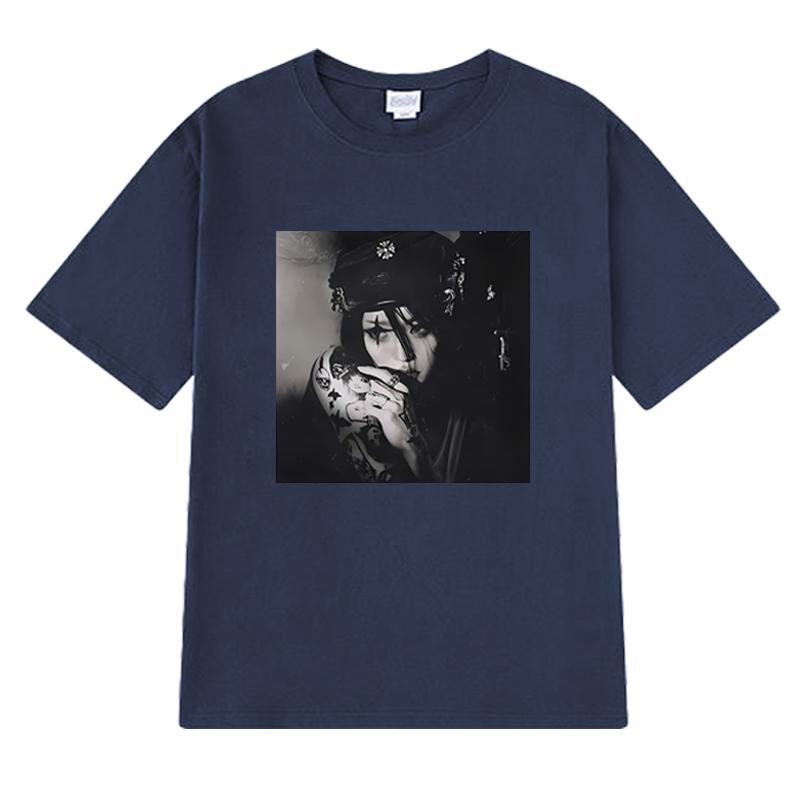Horká zpěvačka YEULE Evangelic Girl Is A Gun Album Tričko Pánské Dámské vintage Oversized trička s krátkým rukávem Unisex 100% bavlna Topy