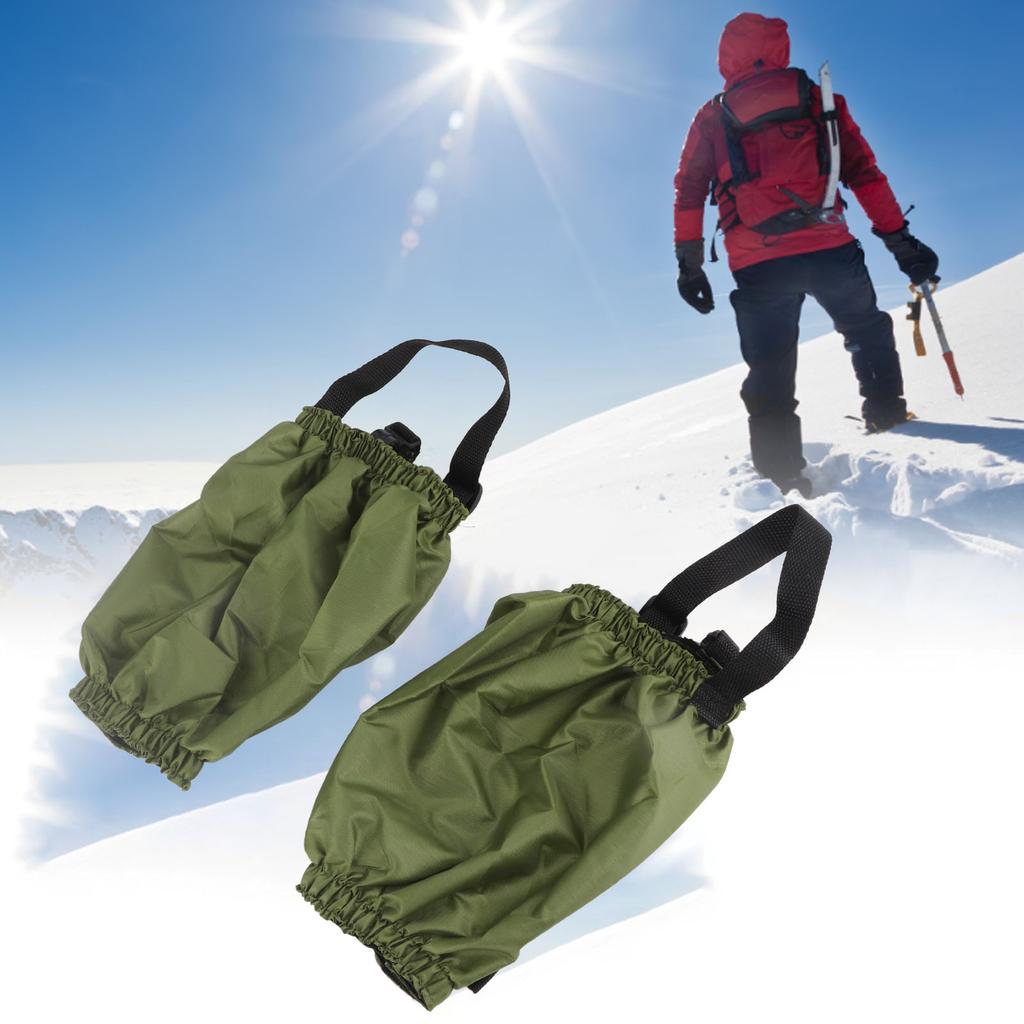 1 Pair Hiking Leg Gaiters Polyester Waterproof Legging Gaiters for Camping Mountain Climbing Fishing