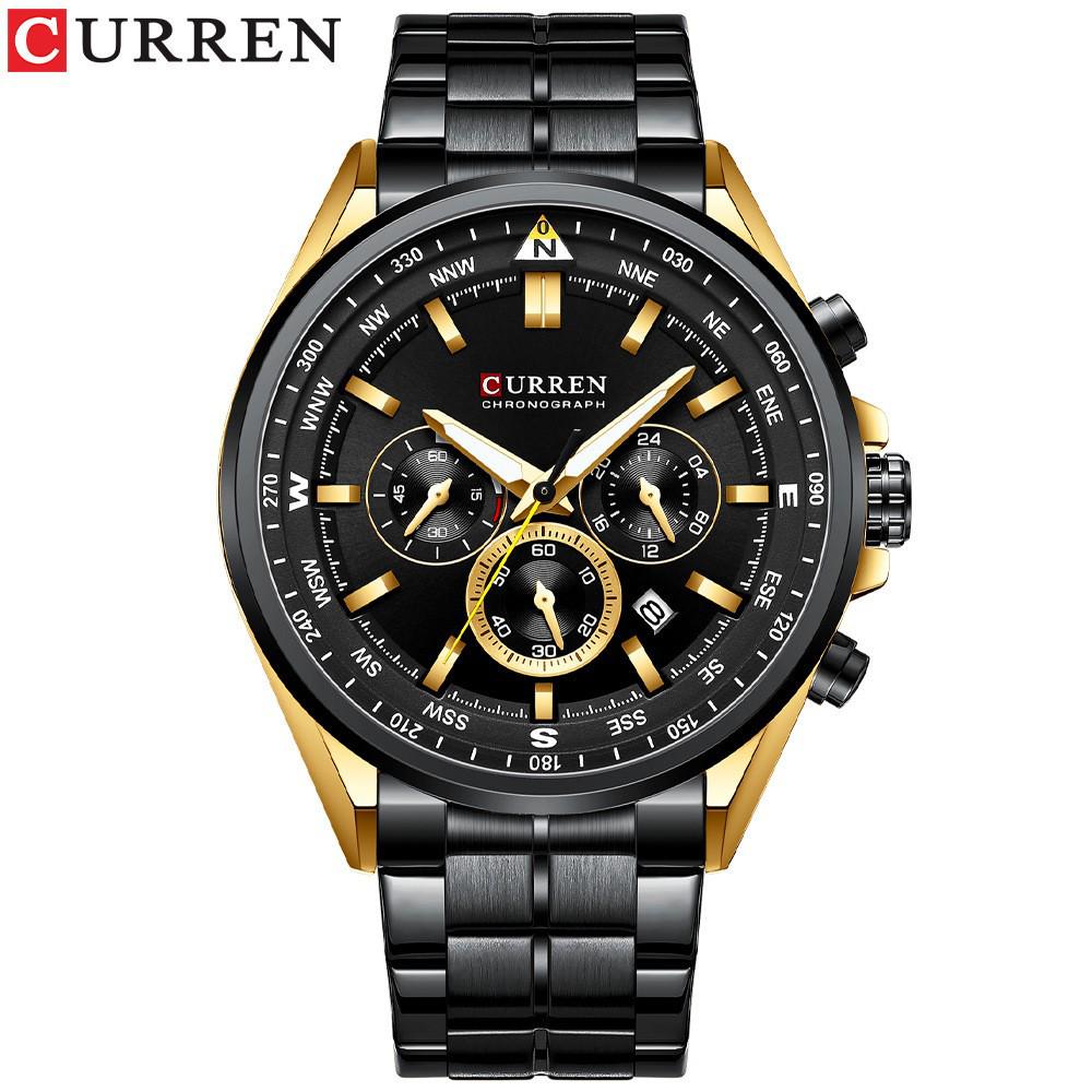 

Curren 8399 Men s Multifunction Quartz Watch with Calendar, Large Dial, and Six Hands for Business
