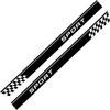 2Pcs PVC Car Side Skirt Decal Stickers 74.80x4.72in Car Body Sticker Decorations  for Car,Truck,SUV