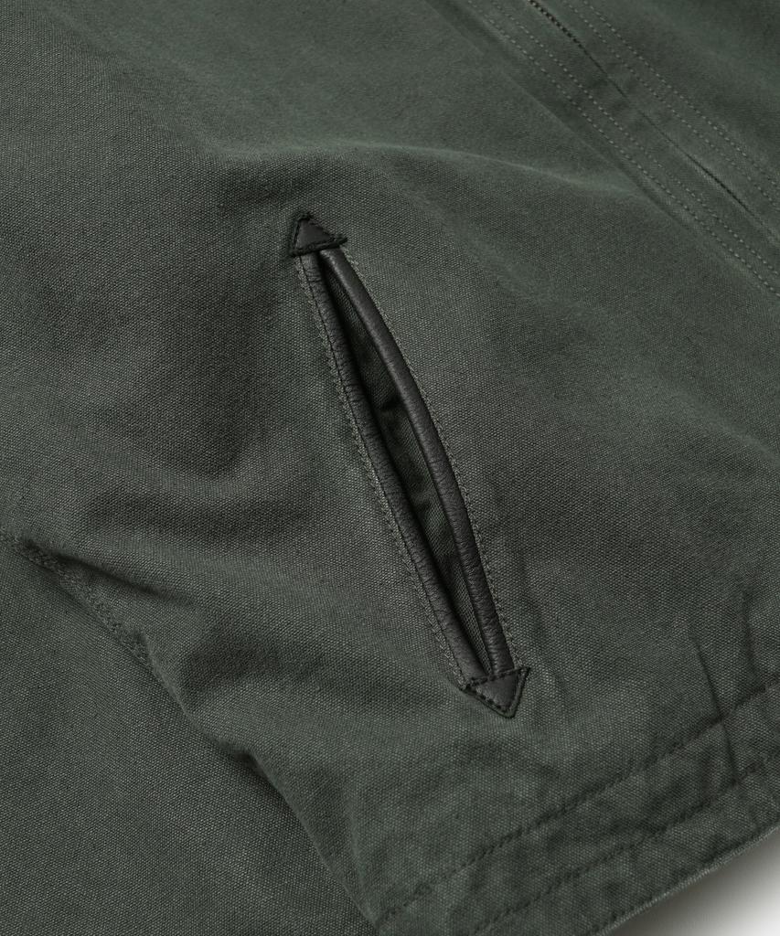 Frizmworks Heavy Canvas Destroyed Work Jacket _ Olive