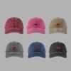 Hat Female Cartoon Embroidery Washed Old Cap Student Couple Versatile Baseball Cap Outdoor Casual Sun Hat