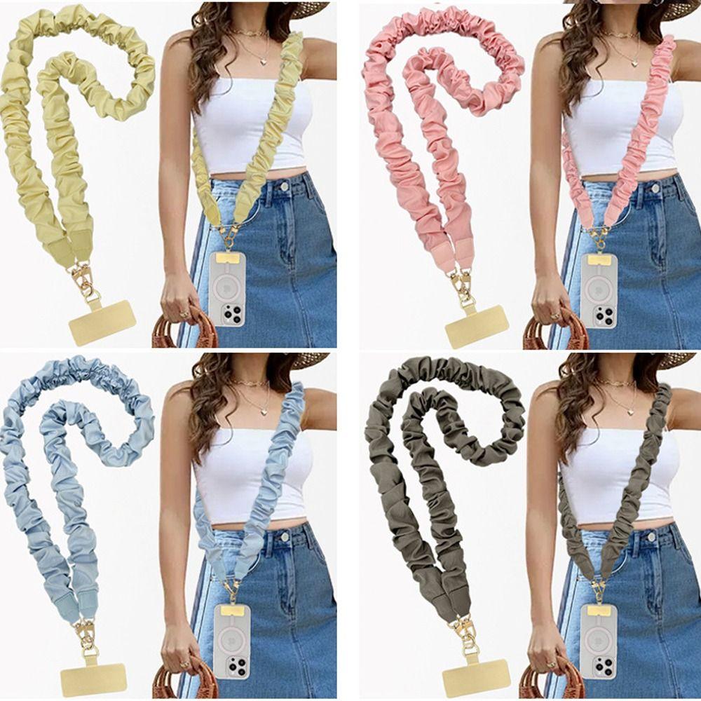 Solid Color Handbag Wide Colored Straps Hanging Handbag Belt Portable Hanging Cord for Unisex