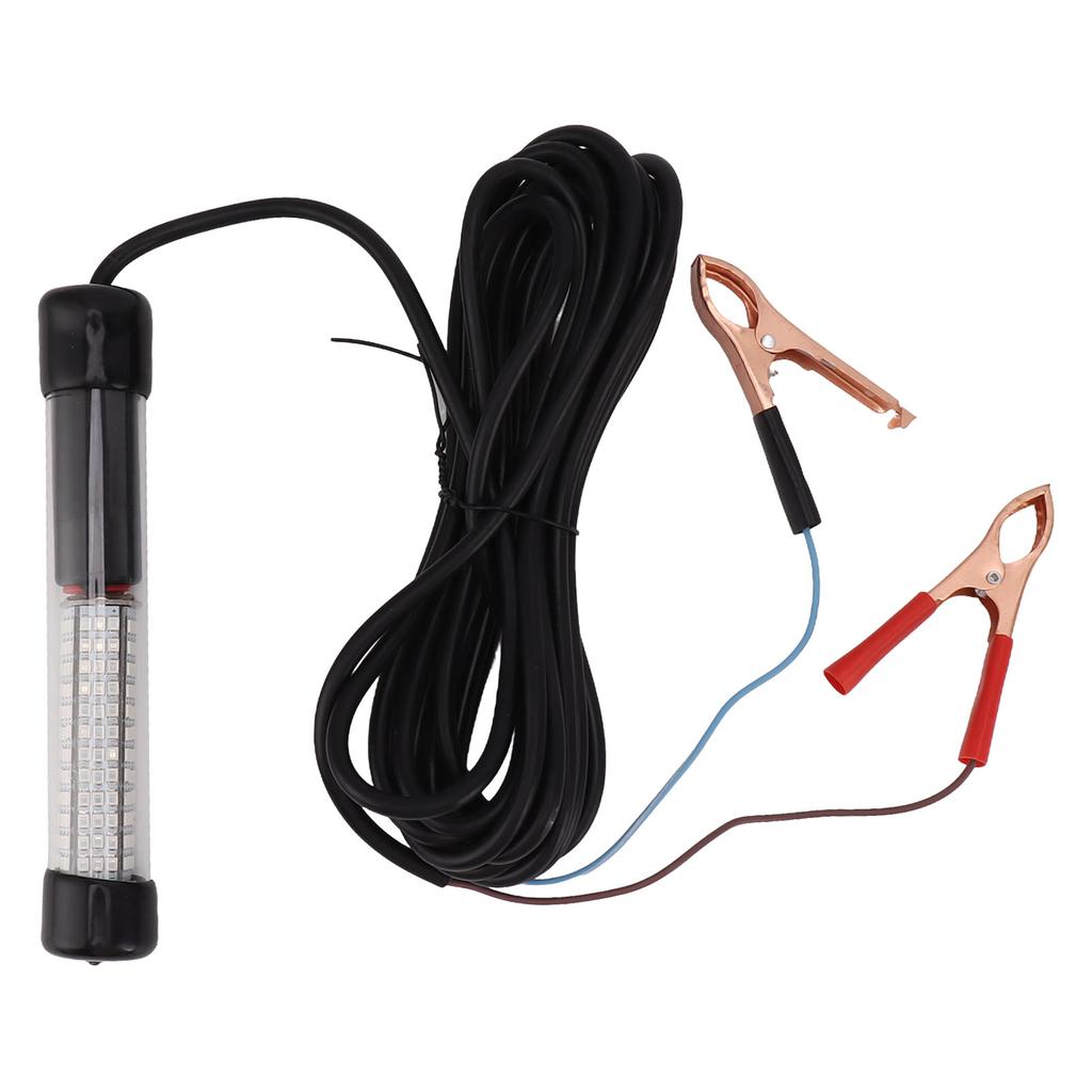LED Submersible Fishing Light 15W Green Nighttime Ice Fishing Light with 16.4ft Cable
