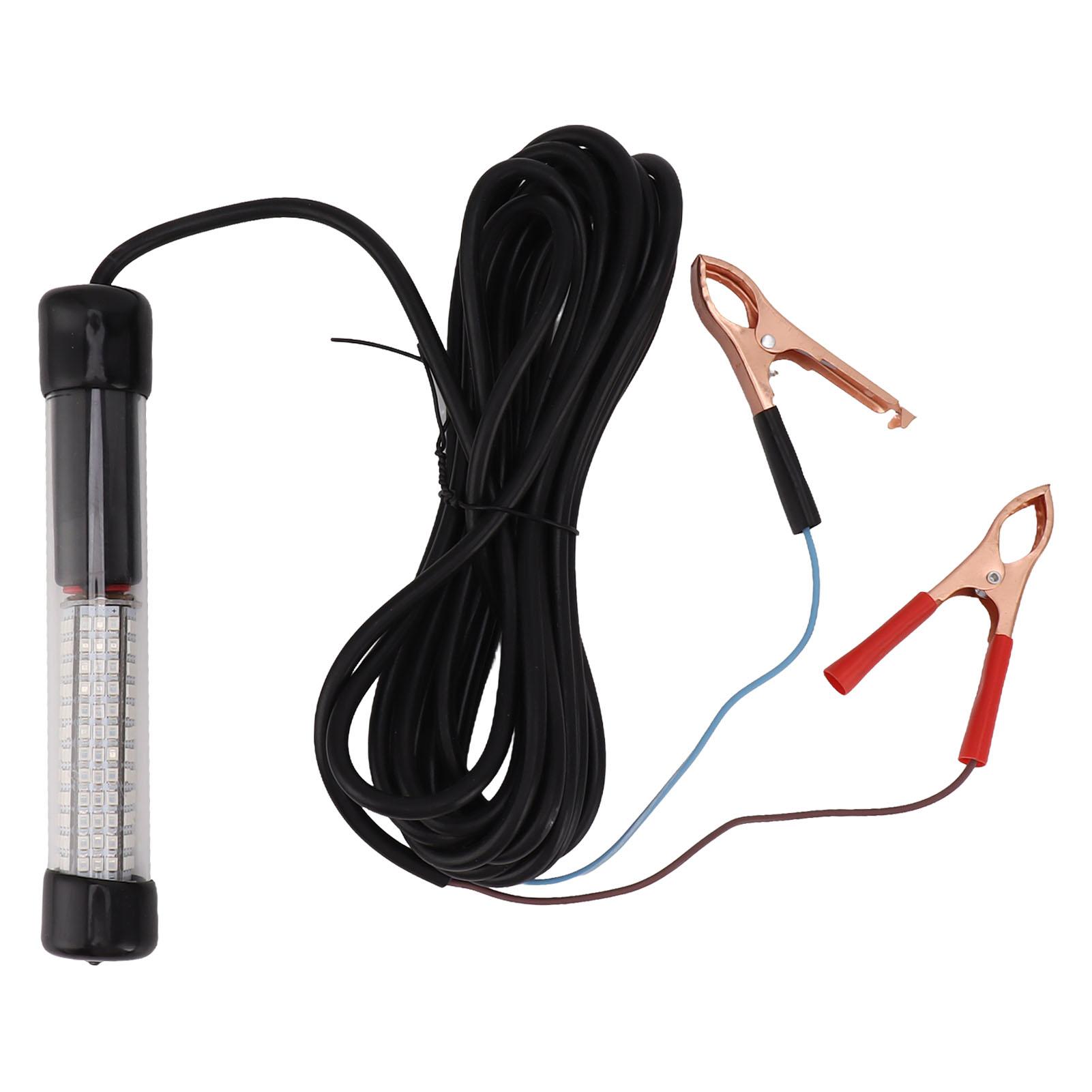 

LED Submersible Fishing Light 15W Green Nighttime Ice Fishing Light with 16.4ft Cable