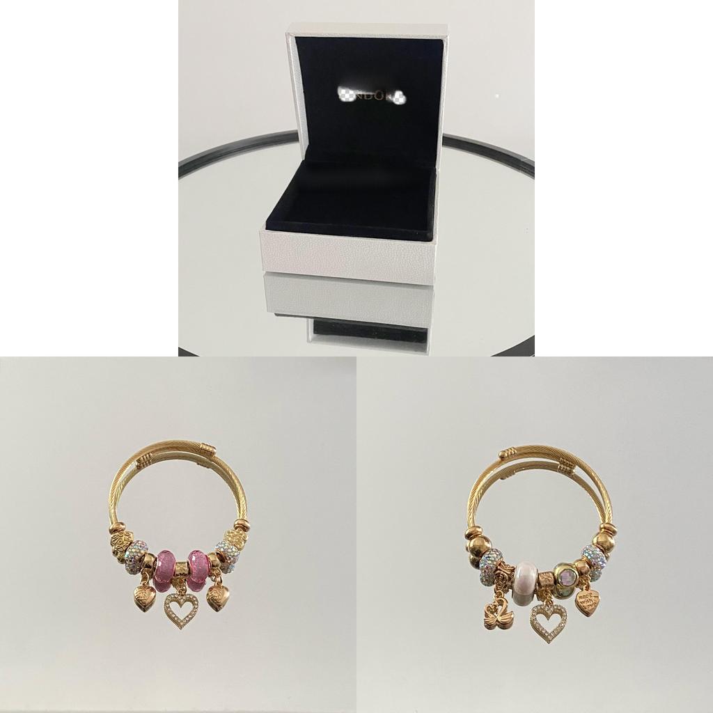 Modisches Herz-Charms-Armband mit verstellbarem Wasserfall-Stil zum Verschenken