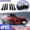 Cars Pillar Posts Stickers For Honda ZR-V ZRV ZR V RZ HRV US  2024 2025 B C Glossy Window Trim Covers Black Film Accessories