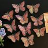 10 Unidades Pegatinas Holográficas de Mariposas Calcomanías de PET Impermeables para Portátiles Botellas de Agua Fundas de Teléfono Manualidades DIY Álbumes de Recortes Diarios Decoración Vintage Bohemia