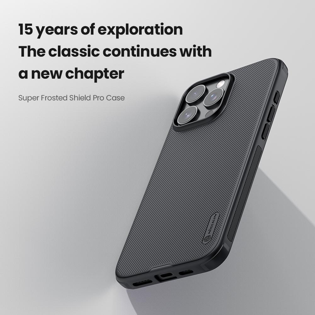 Nillkin Case For iPhone 16 Pro Max 15 14 13 Raised Edge Camera Protection TPU Frame CA4001