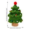Handmade Knitted Christmas Tree Ornament Cute Handmade Woolen Weaving Small Christmas Tree Decor for Home,Table,and Gift Display