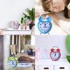 Heart Shape Alarm Clock Night Light Snooze Wake Up Clocks New No Ticking Time Clocks